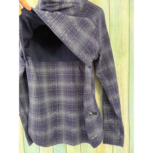 Nike Dri-Fit Purple Pullover Hoodie Running Jacket Size XL Back Vent Long Sleeve - Picture 5 of 7